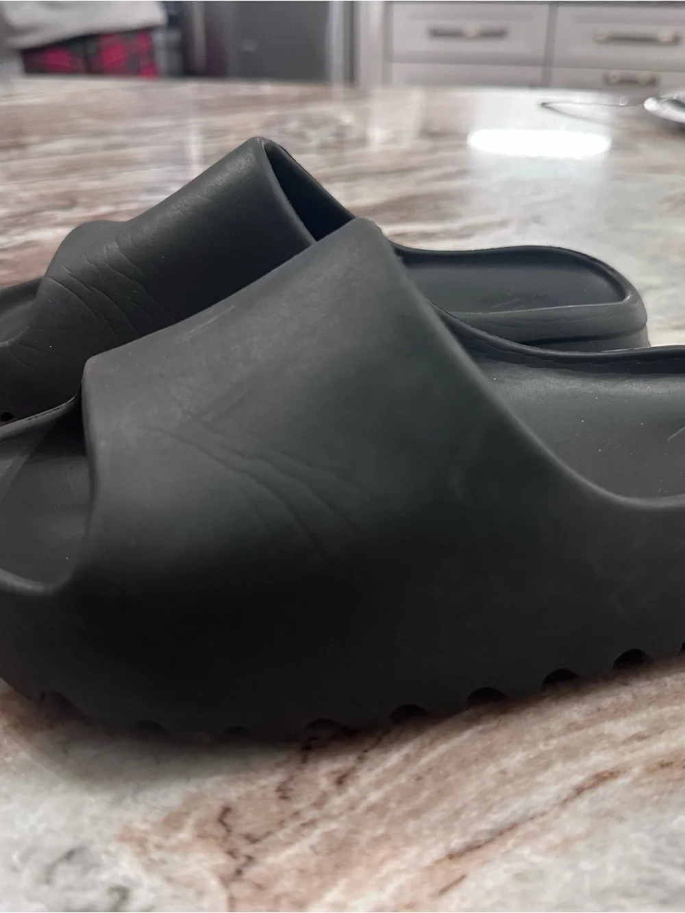 adidas Yeezy Kids Slide Sandals in black